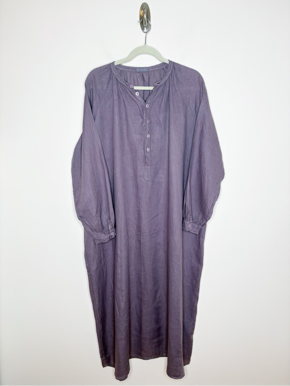 CP Shades Linen Tunic Dress Purple Medium